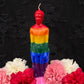 Male & Female Rainbow Figure Candles + LGBTQ+ Pride + Gay + Lesbian + Bisexual