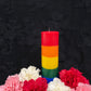 LGBTQI Pride Rainbow Pillar Candle + Queer
