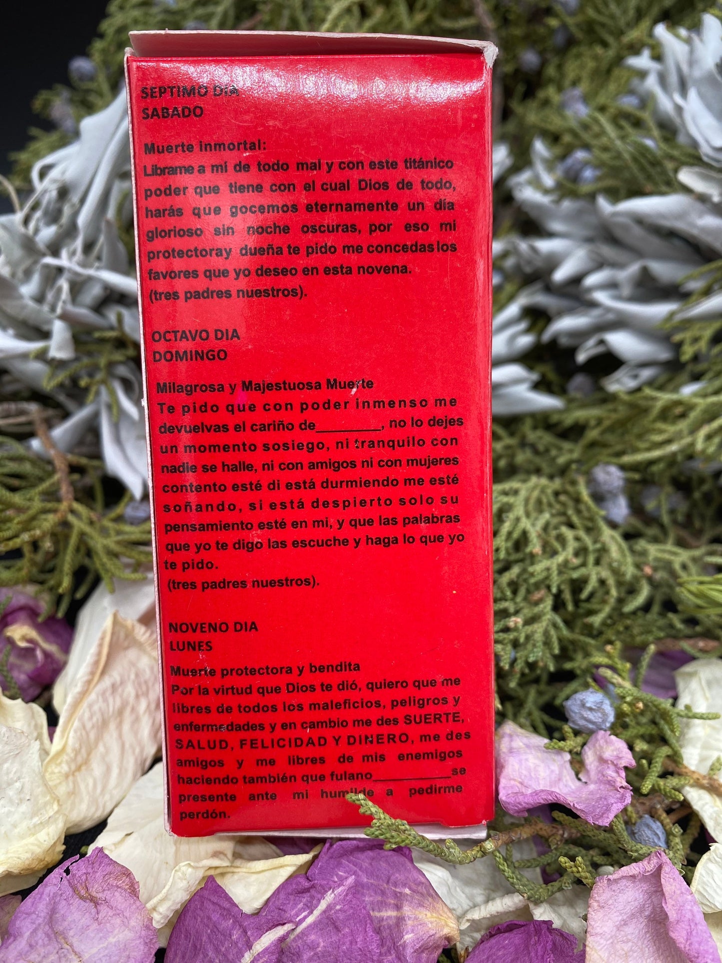 Santa Muerte Roja Novena Candles + Made in Mexico