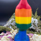 Santa Muerte Rainbow Candle + LGBTQI Pride + Gay + Road Opener + Blessed + 24K Gold