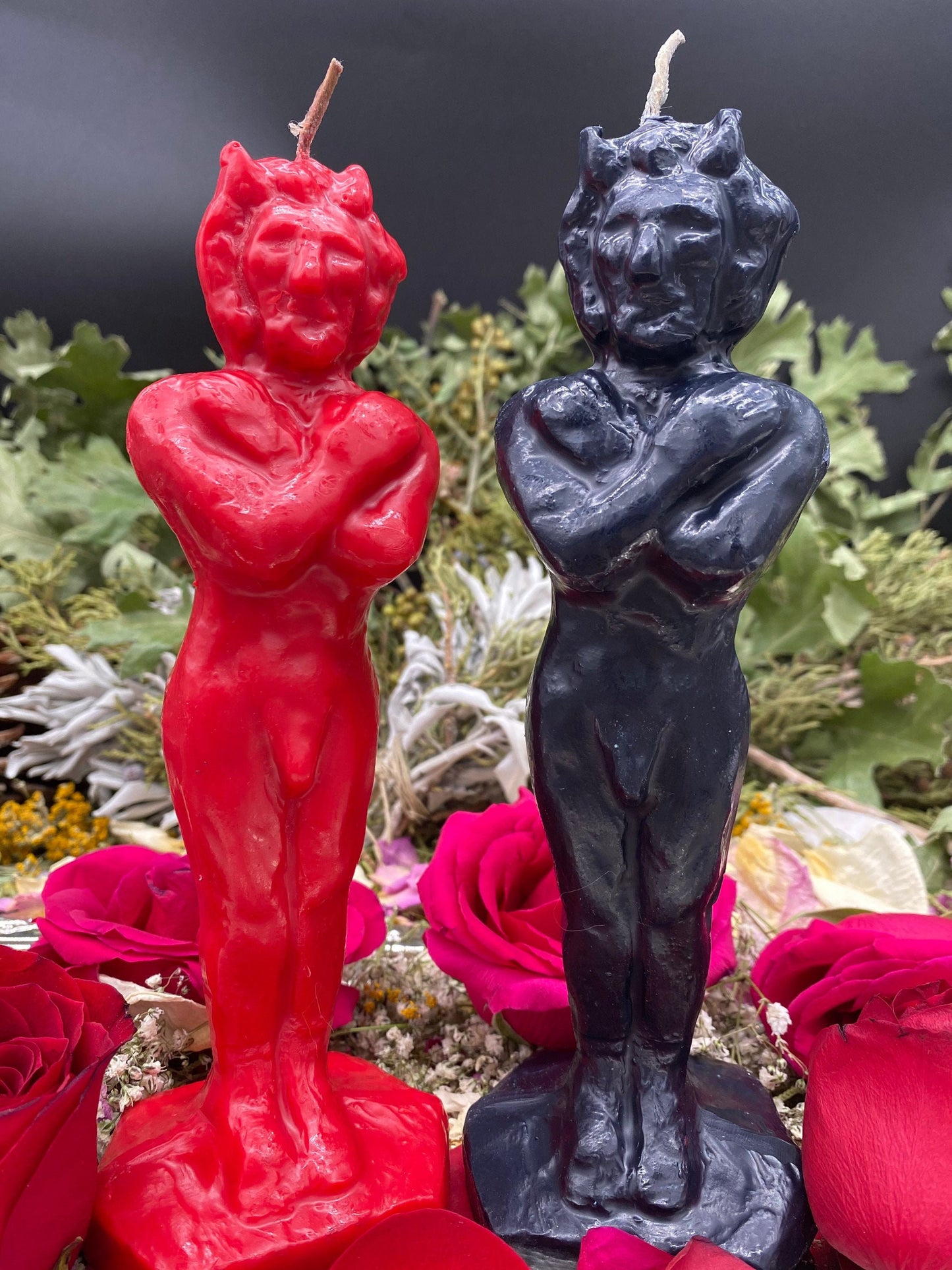 Devil Figure Candle + Horned God + Run Devil Run + Lust + Repel Evil + Luck + Corre Diablo