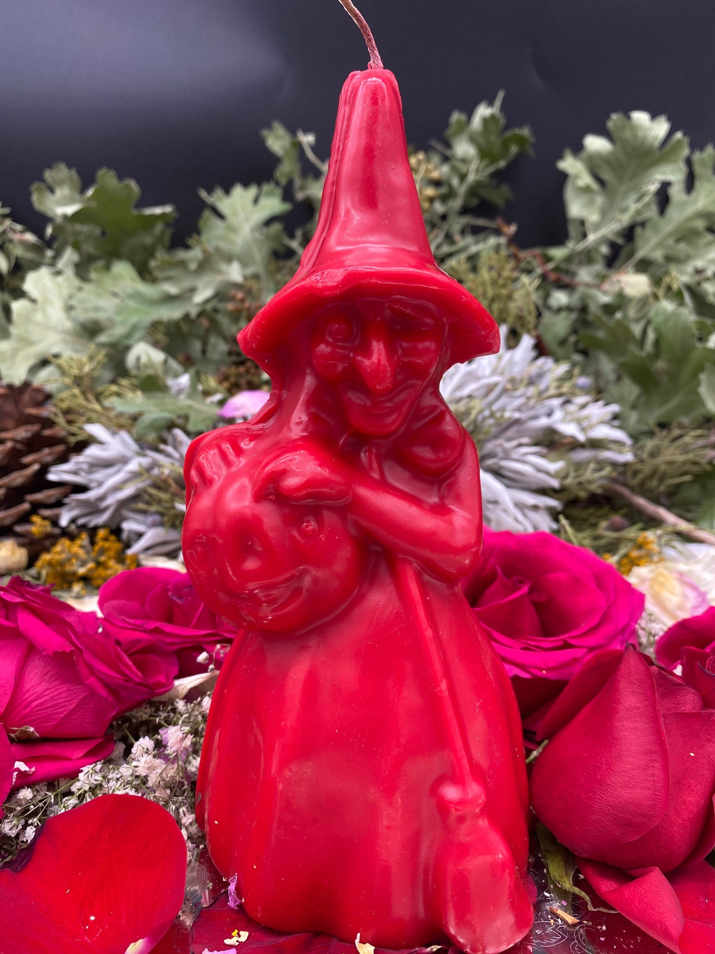 Witch Figure Candle + Increase Power + Money + Love