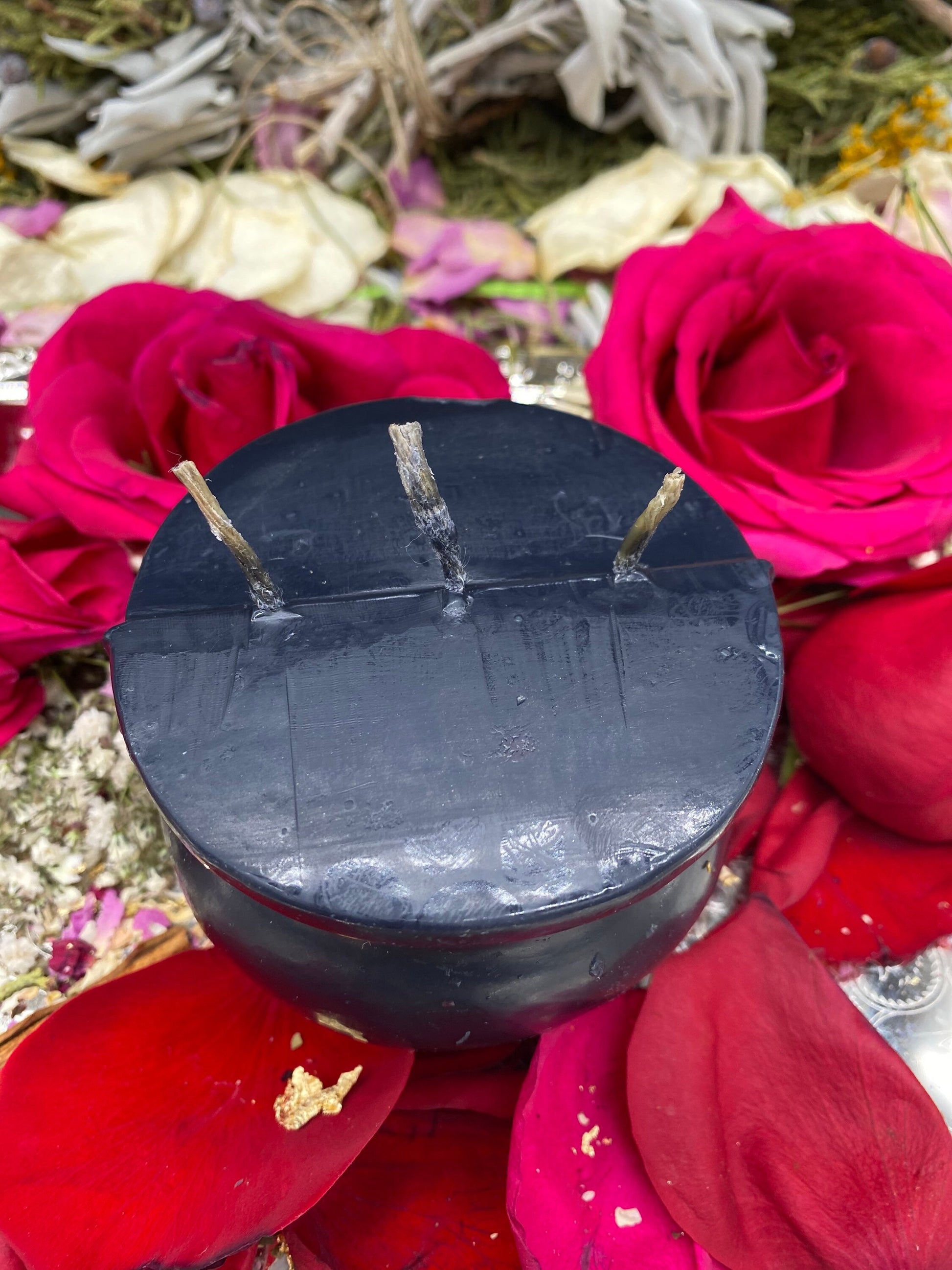Cauldron Candle + Witch