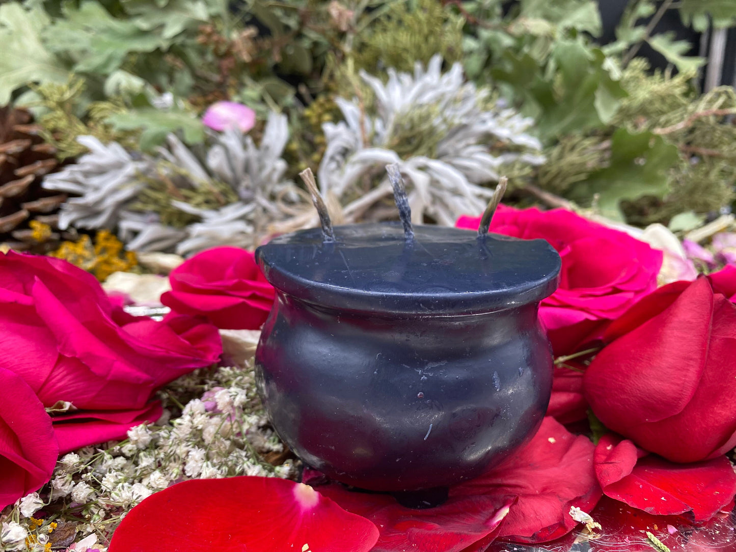 Cauldron Candle + Witch