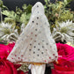 Deluxe Santa Muerte Blanca Justicia / Justice Statue + 7” + Baptized + Fixed + Made in Mexico