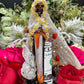 Deluxe Santa Muerte Bone Justice Statue + 7” + Hueso + Baptized + Fixed + Made in Mexico + Justicia