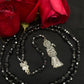 Santa Muerte Negra Rosary de Hilo + Protection + Reversing + Break Witchcraft + Blessed + Handcrafted + Rosario