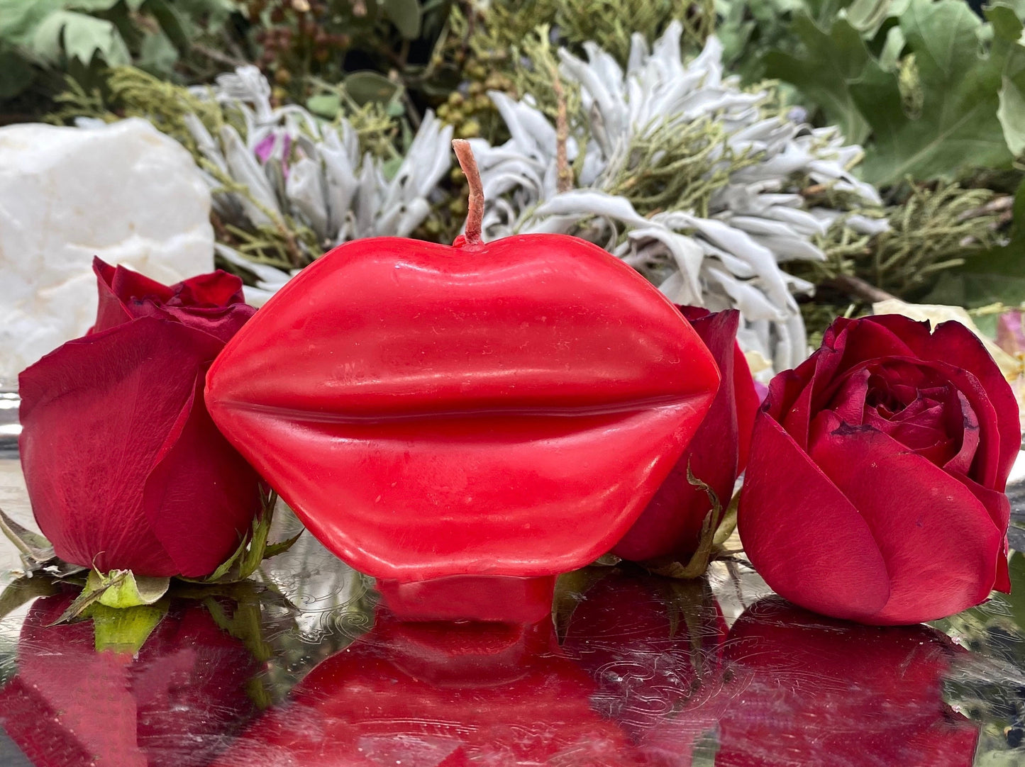 Lips Candle + Great for Kiss Me Now! Workings + Stop Gossip + Tapa Boca
