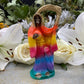 Santa Muerte Siete Colores Abundance Statue + Baptized + Fixed + Made in Mexico