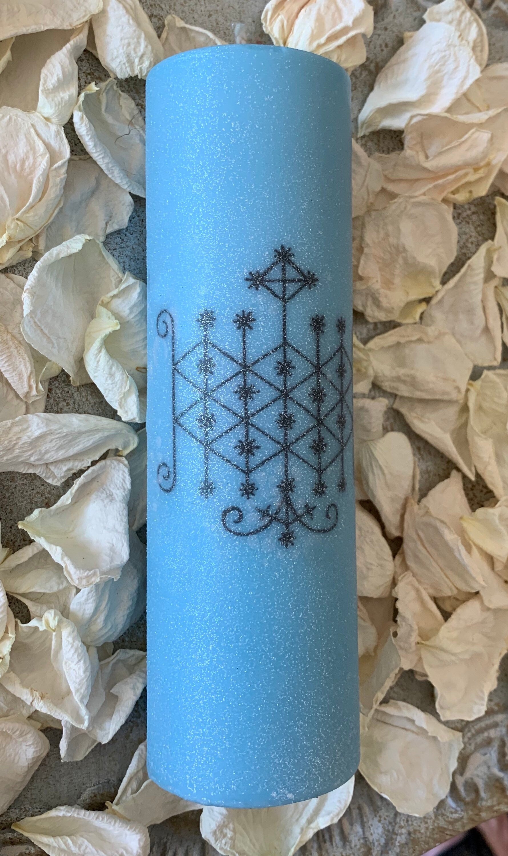 Ogou Badagris Veve Pillar Candle + Diplomacy