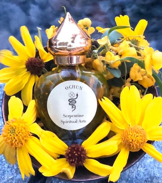 Ochun Oil + Oshun + Virgen de la Caridad del Cobre + Love + Wealth