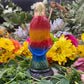 Santa Muerte Siete Colores Statue + 24K Gold + Baptized + Embarazada + Pregnant + Fixed + Made in Mexico