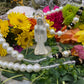Long Santa Muerte Blanca Rosary + Blessed + Hecho en Mexico + Rosario
