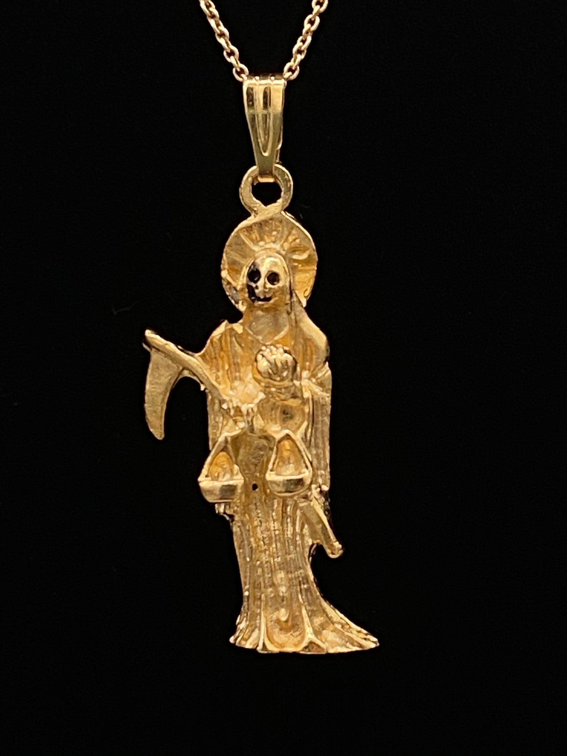 Santa Muerte Pendant + Blessed + Protection + Made in Mexico