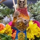 Santa Muerte Siete Colores Statue + 24K Gold + Baptized + Embarazada + Pregnant + Fixed + Made in Mexico