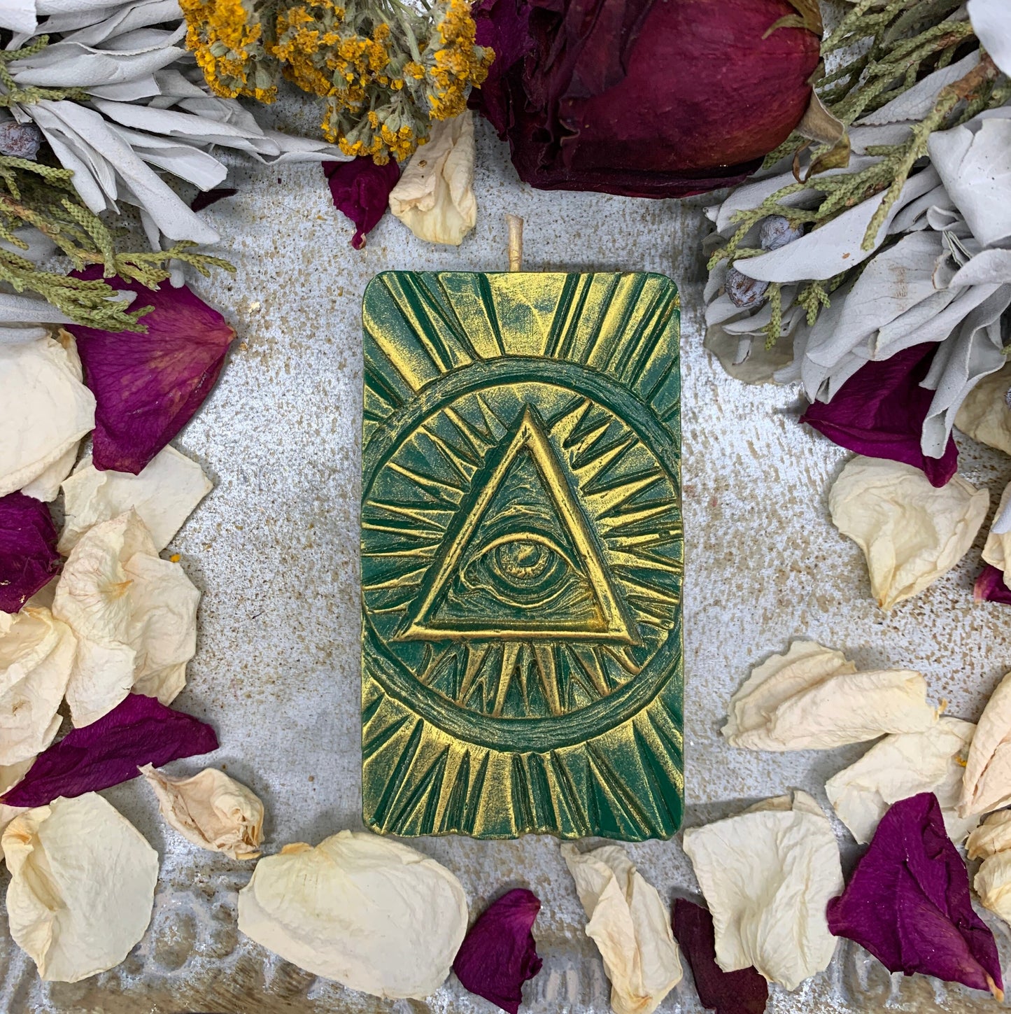 Eye of Providence Candle + All-Seeing Eye + Freemasonry + Spiritual Wisdom