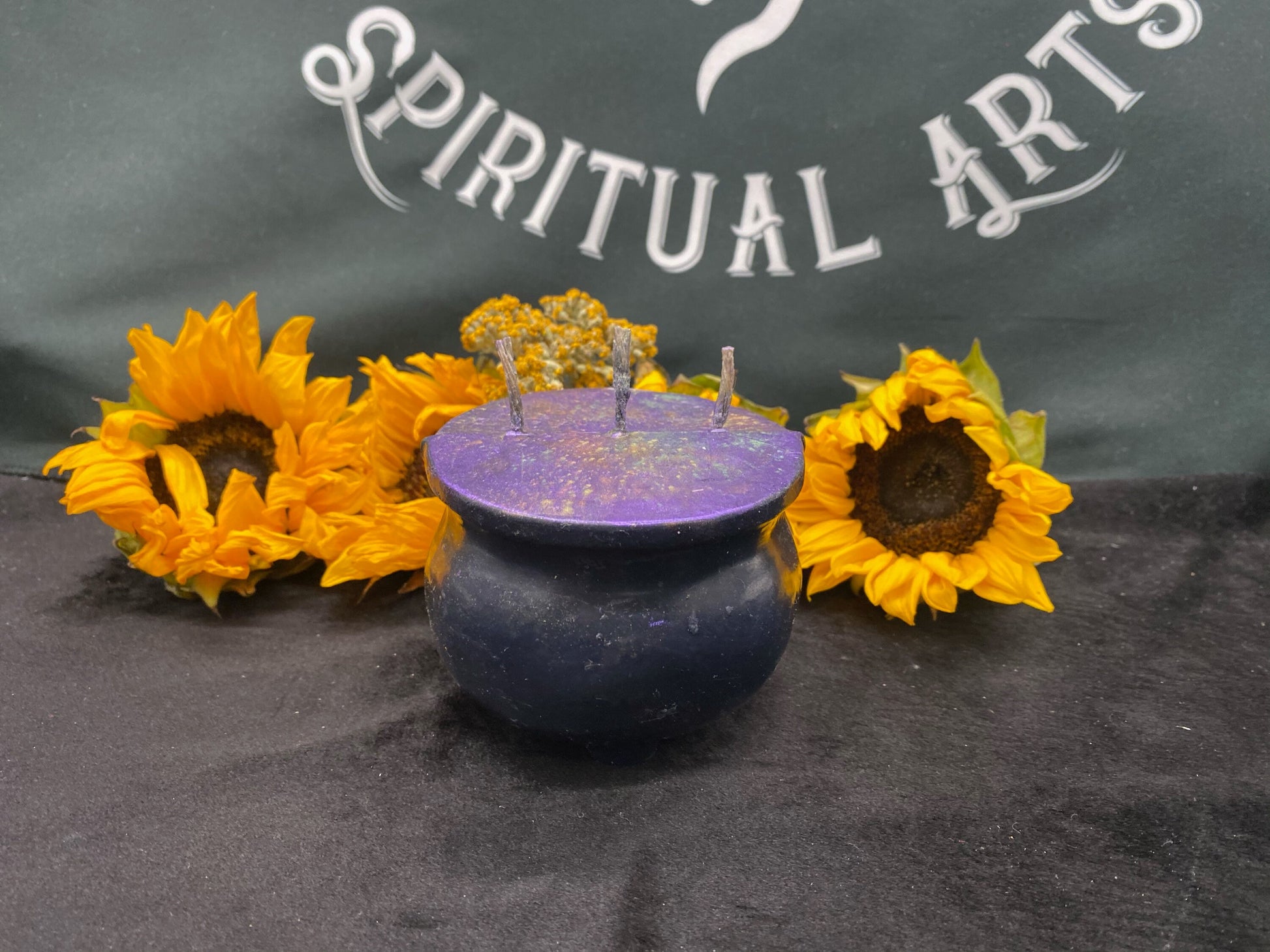 Cauldron Candle + Witch