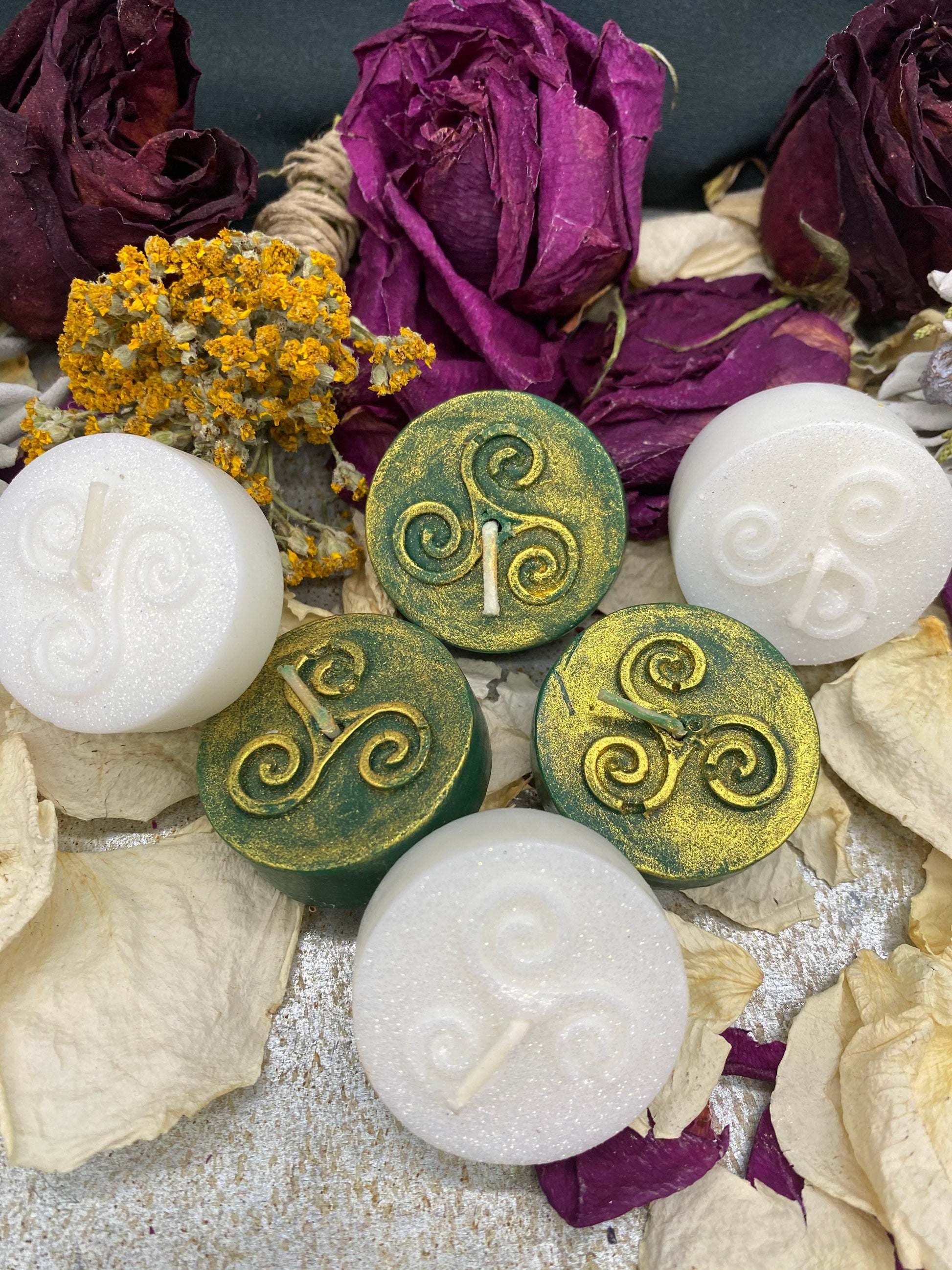 Triskele Tealight Candles in Gift Box