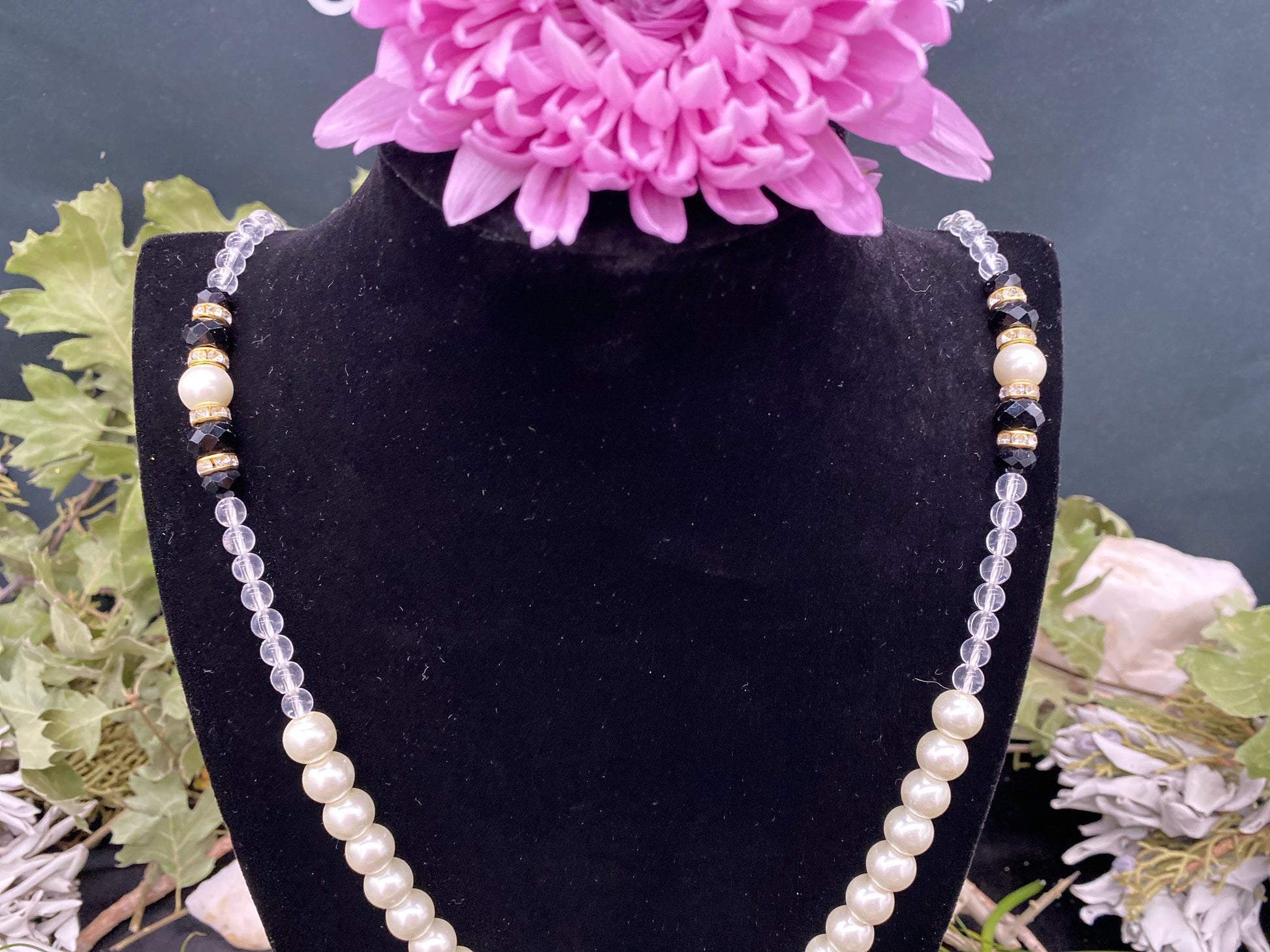 Long Santa Muerte Blanca Rosary + Blessed + Hecho en Mexico + Rosario