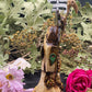 Santa Muerte Azteca Statue + 24K Gold + Baptized + Fixed + Made in Mexico