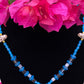 Santa Muerte Azul Rosary + Blue + Blessed + Handcrafted in Mexico + Rosario