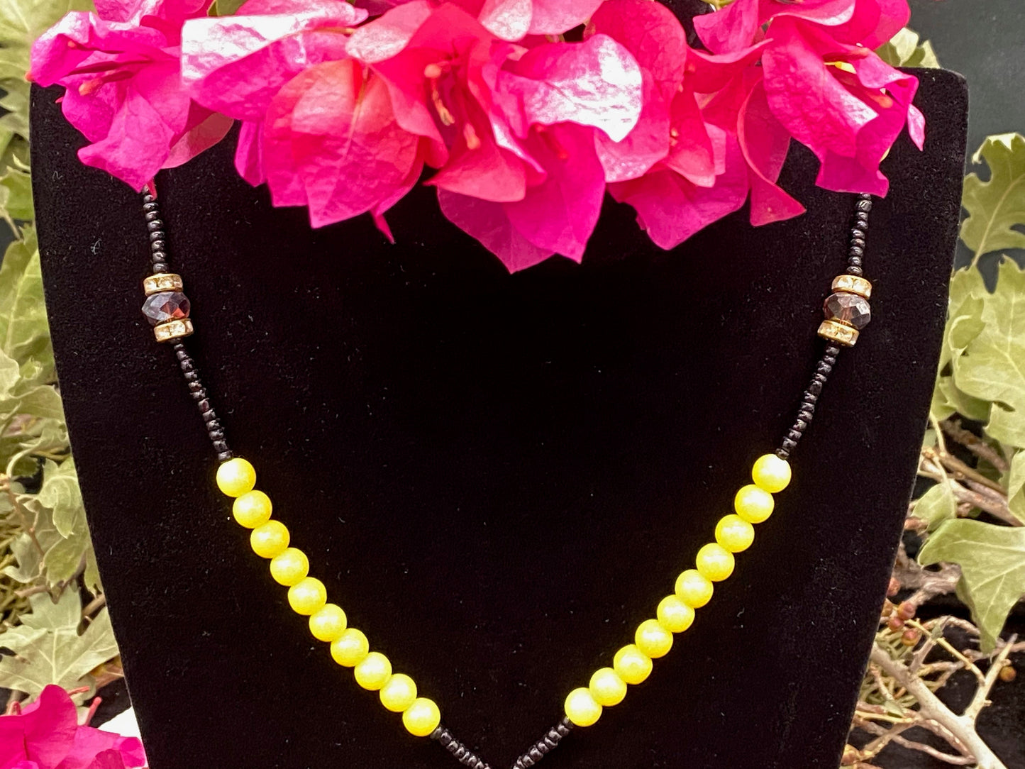 Santa Muerte Amarilla Rosary + Blessed + Handcrafted in Mexico + Rosario