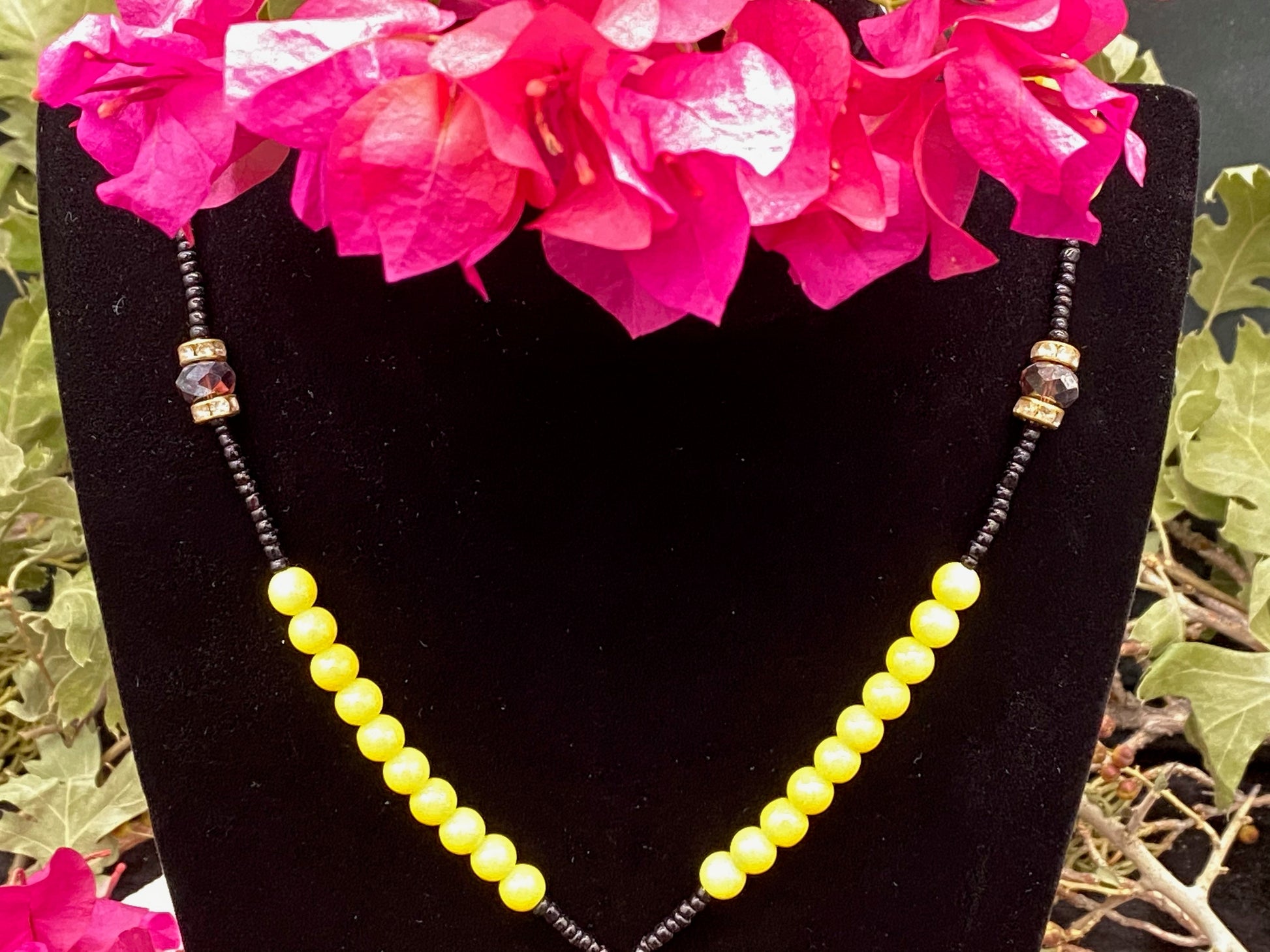 Santa Muerte Amarilla Rosary + Blessed + Handcrafted in Mexico + Rosario