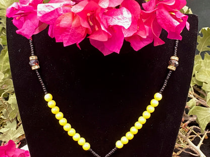 Santa Muerte Amarilla Rosary + Blessed + Handcrafted in Mexico + Rosario