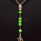 Santa Muerte Verde Rosary + Green + Money + Legal Issues + Justice + Blessed + Handcrafted in Mexico + Rosario