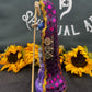 Deluxe Santa Muerte Statue + 24K Gold + 7” + Baptized + Fixed + Made in Mexico