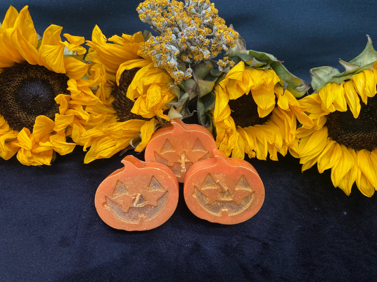 Jack O’Lantern Tealight Candles + Gift Box + Protection + Samhain + Halloween + Scare Away Evil Spirits