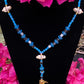 Santa Muerte Azul Rosary + Blue + Blessed + Handcrafted in Mexico + Rosario