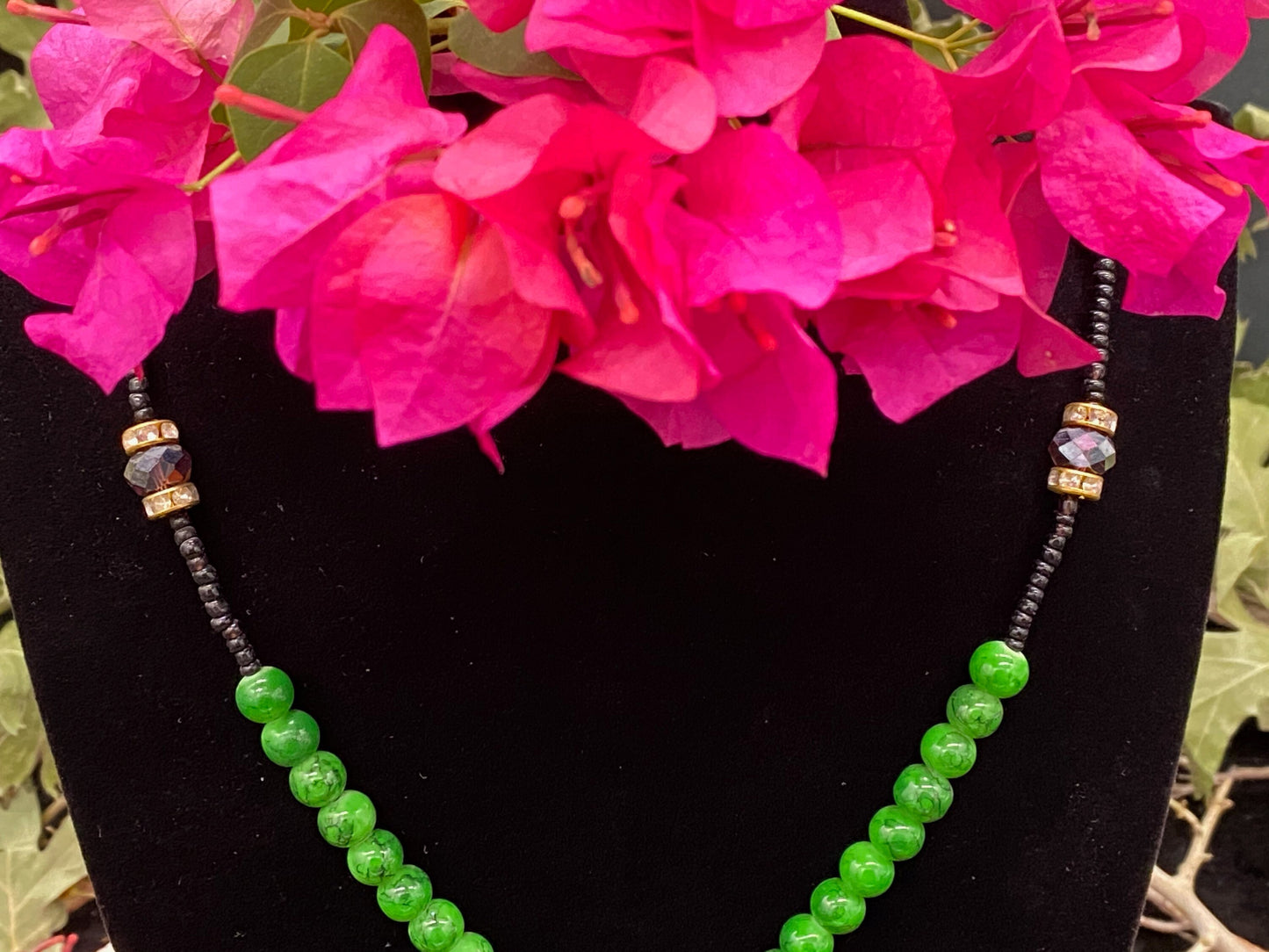 Santa Muerte Verde Rosary + Green + Money + Legal Issues + Justice + Blessed + Handcrafted in Mexico + Rosario