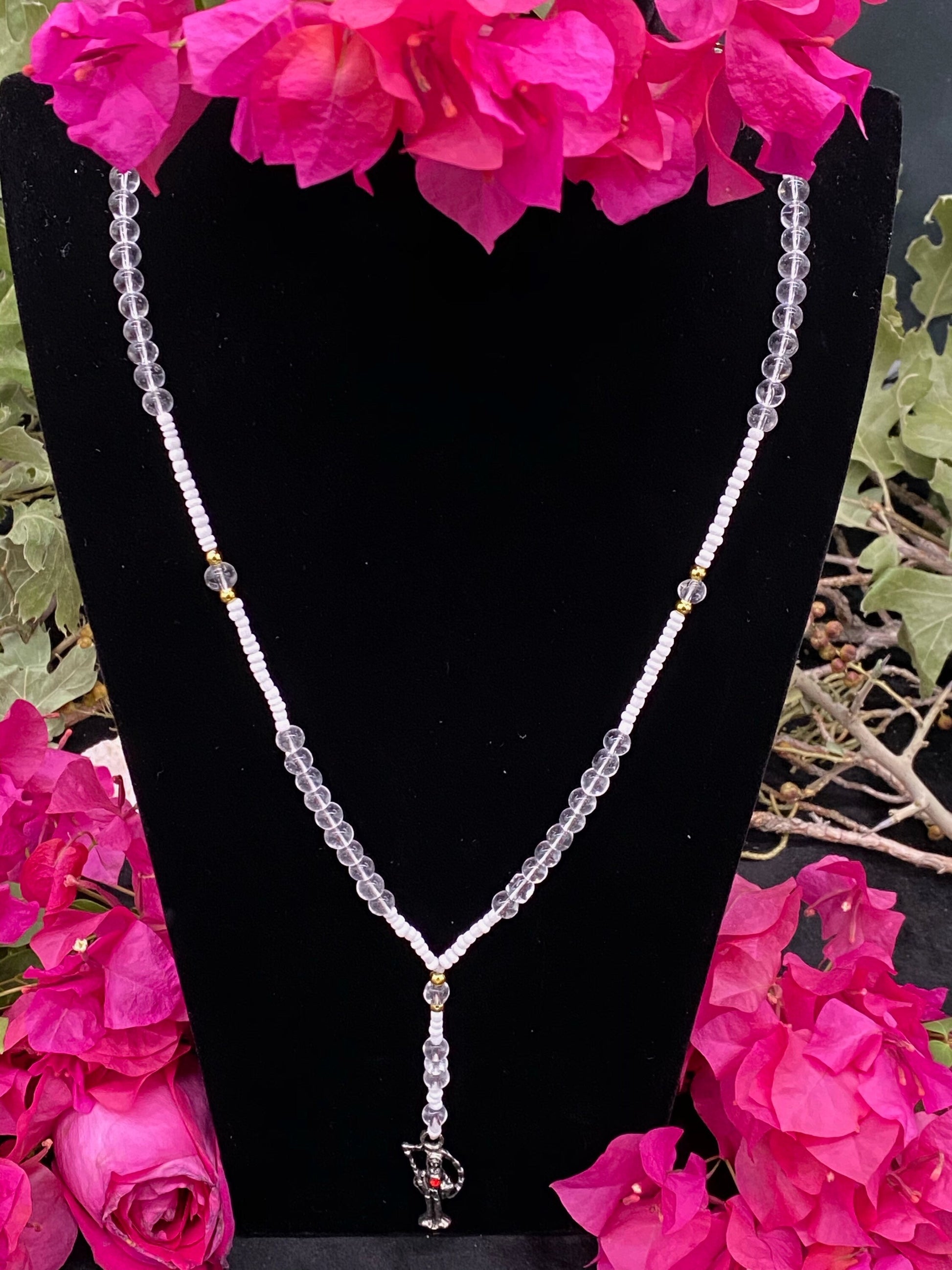 Santa Muerte Blanca Rosary + Blessed + Handcrafted in Mexico + Rosario
