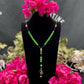 Santa Muerte Verde Rosary + Green + Money + Legal Issues + Justice + Blessed + Handcrafted in Mexico + Rosario
