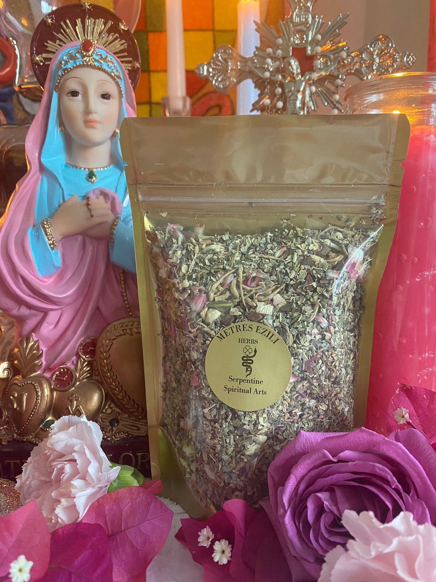Metresili Flower & Herb Blend + Love + Luxury + Fame + Beauty + Metres Ezili Freda + Blessed