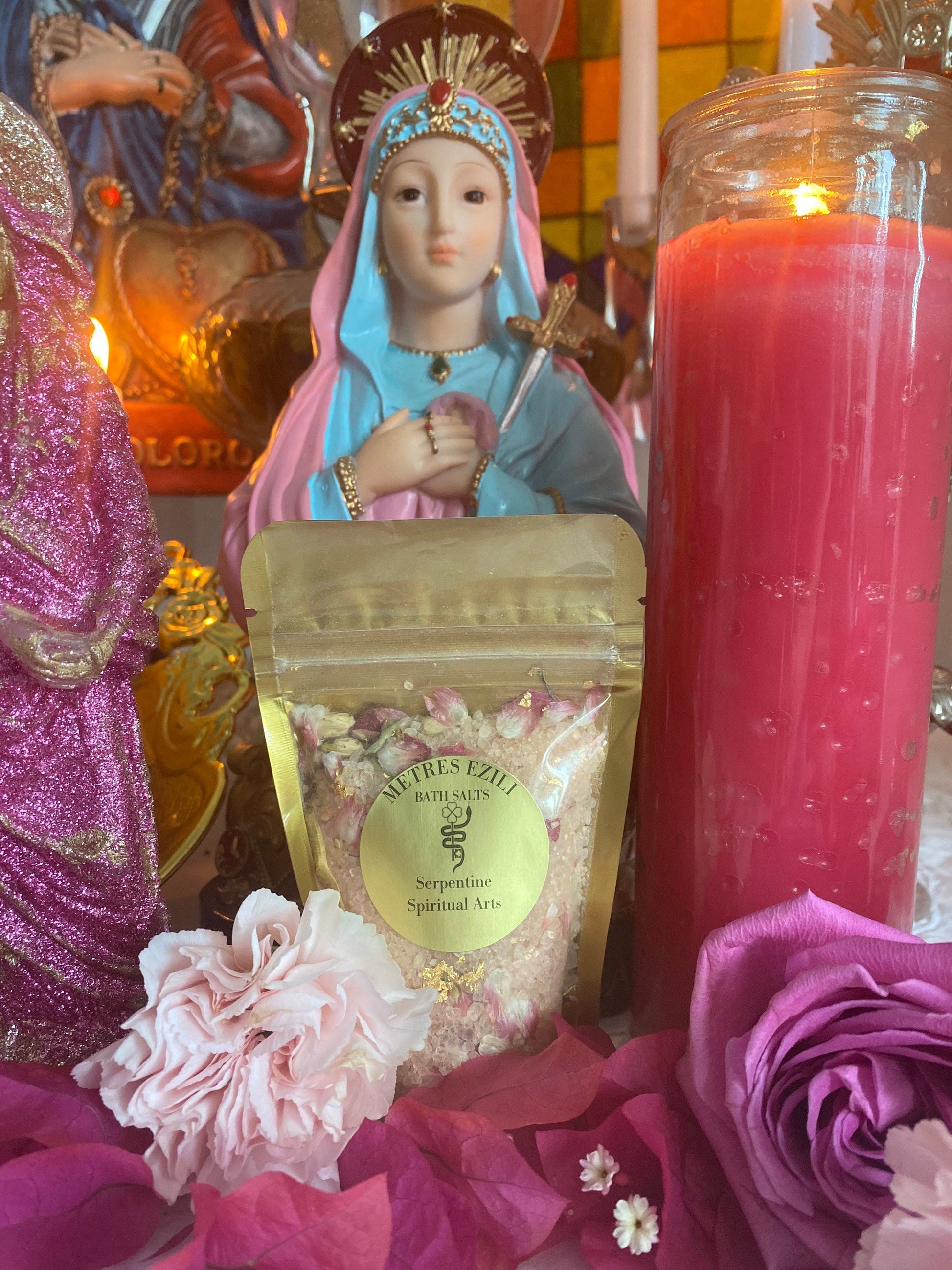 Metresili Bath Soak + 24K Gold + Love + Luxury + Fame + Beauty + Metres Ezili Freda + Blessed