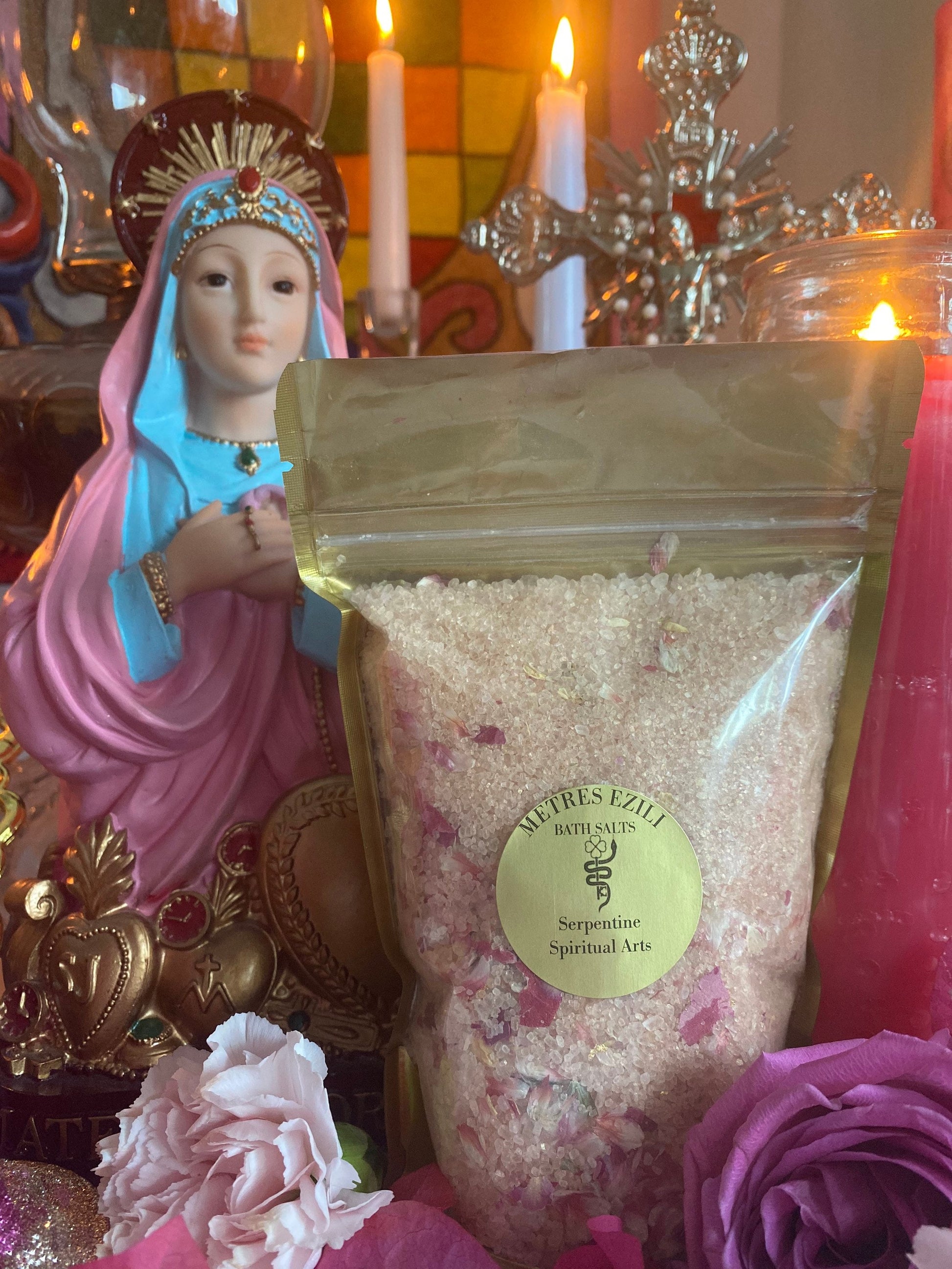 Metresili Bath Soak + 24K Gold + Love + Luxury + Fame + Beauty + Metres Ezili Freda + Blessed