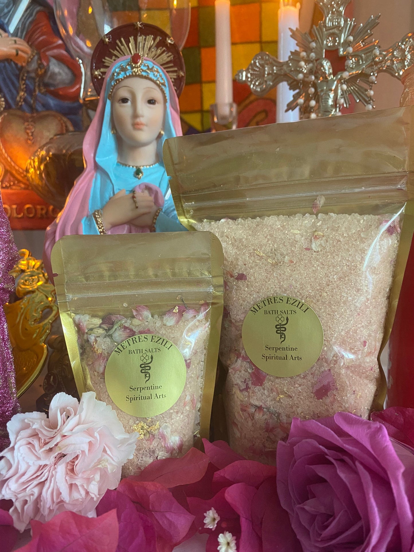 Metresili Bath Soak + 24K Gold + Love + Luxury + Fame + Beauty + Metres Ezili Freda + Blessed