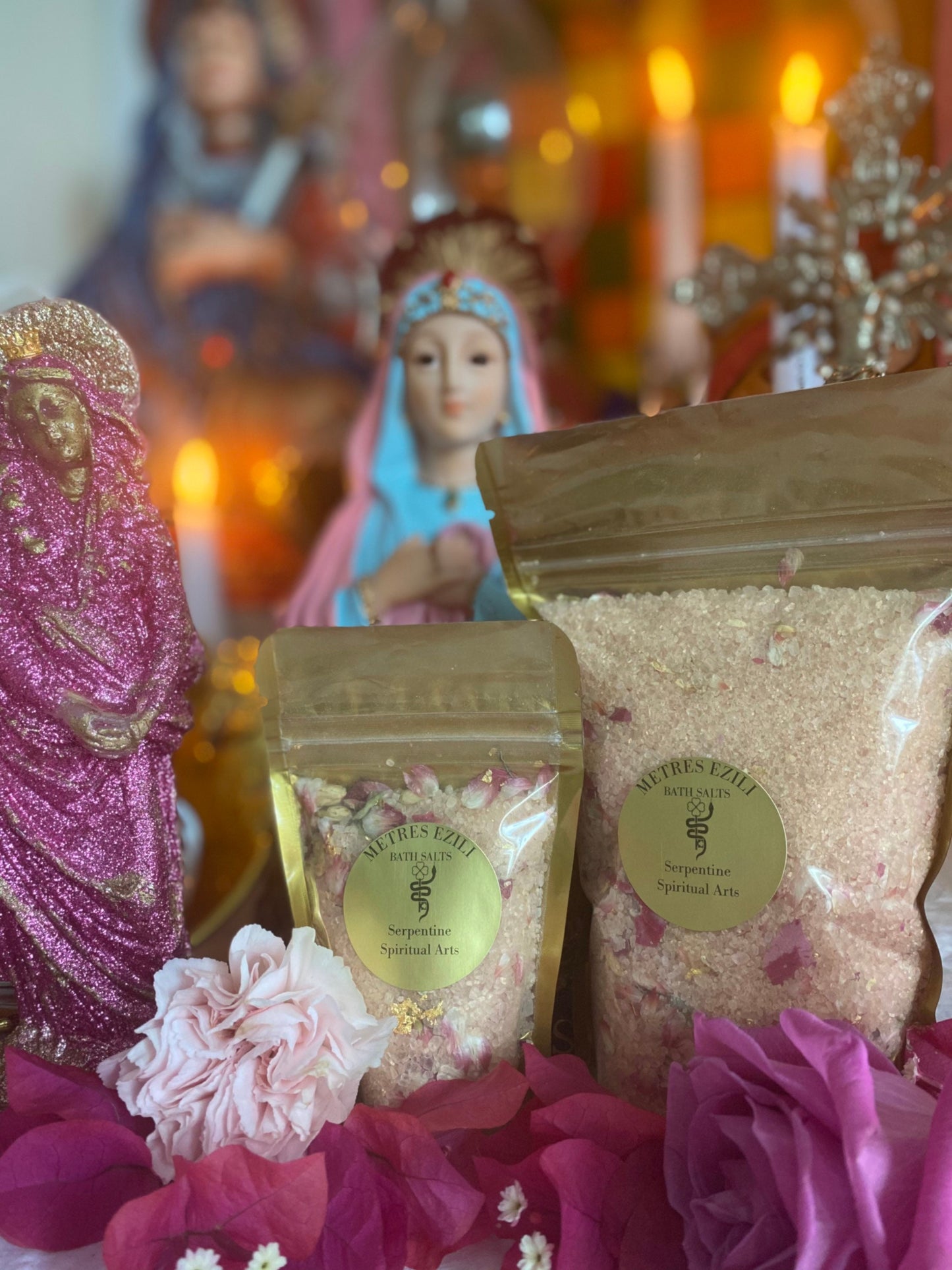 Metresili Bath Soak + 24K Gold + Love + Luxury + Fame + Beauty + Metres Ezili Freda + Blessed