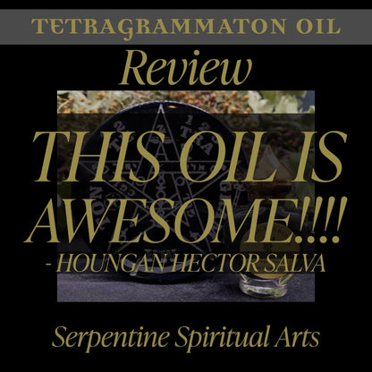 Tetragrammaton Oil + Aleister Crowley Recipe + Ritually Charged + Ceremonial Magick + Sorcery + Necromancy + Pentagram of Solomon + Purify