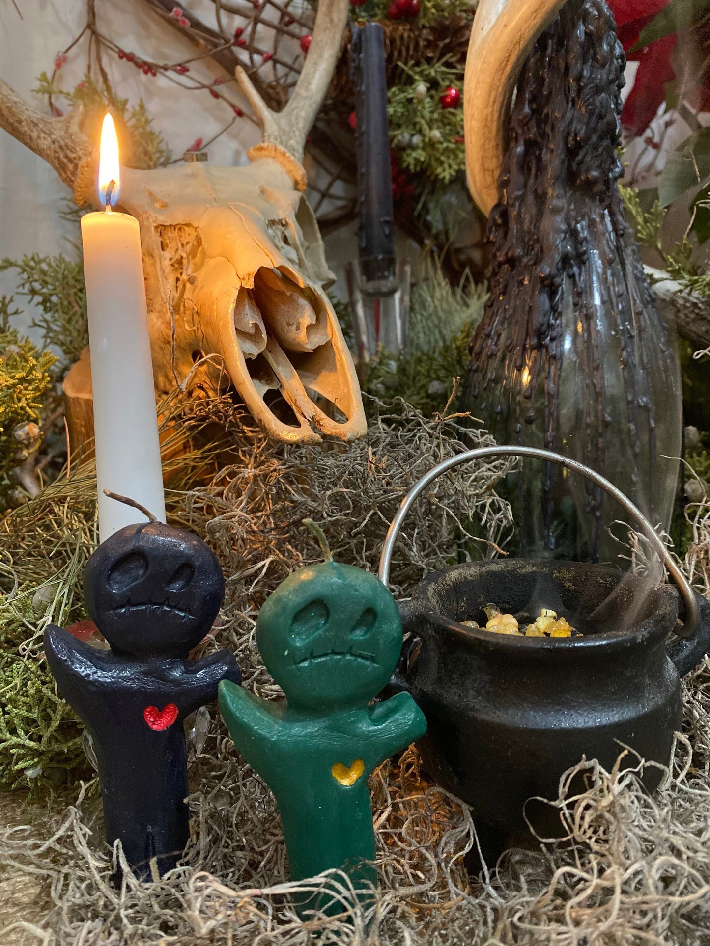 Voodoo Doll Candle + Poppet + Love + Money + Cleansing + Overcome Enemies + New Orleans