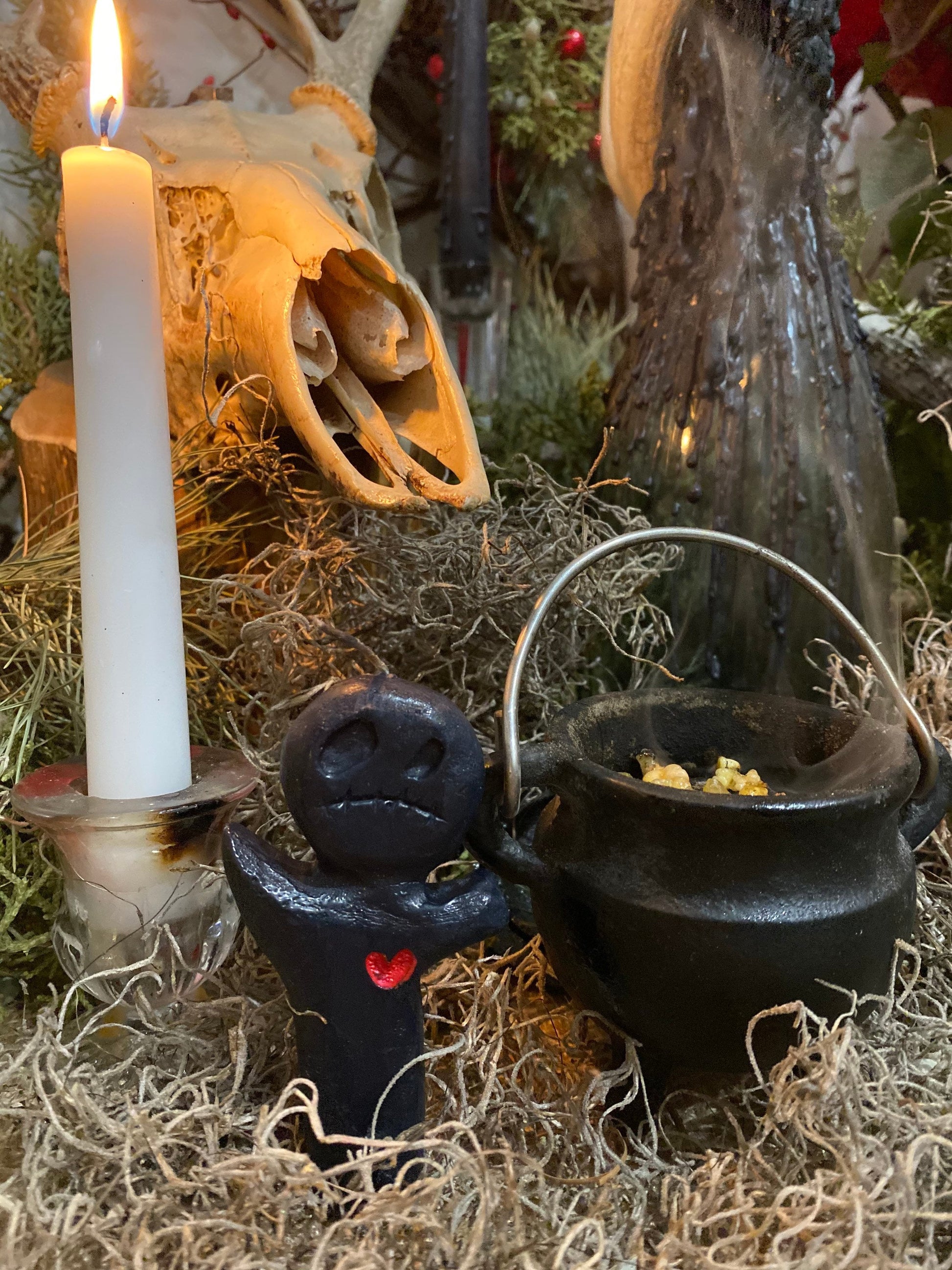 Voodoo Doll Candle + Poppet + Love + Money + Cleansing + Overcome Enemies + New Orleans