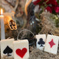 Playing Card Candle + Set of Suits + Conjure + Hoodoo + Folk Magic + Cartomancy + Straight