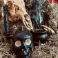 Skull Candle with Mirror Eyes + Reversing + Revealing + Mirror Work