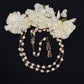 Santa Muerte Bone Rosary + Hueso + Sterling Silver Plated Chain + Handcrafted + Rosario