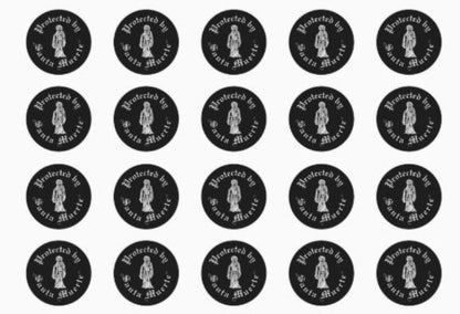 Protected by Santa Muerte Stickers