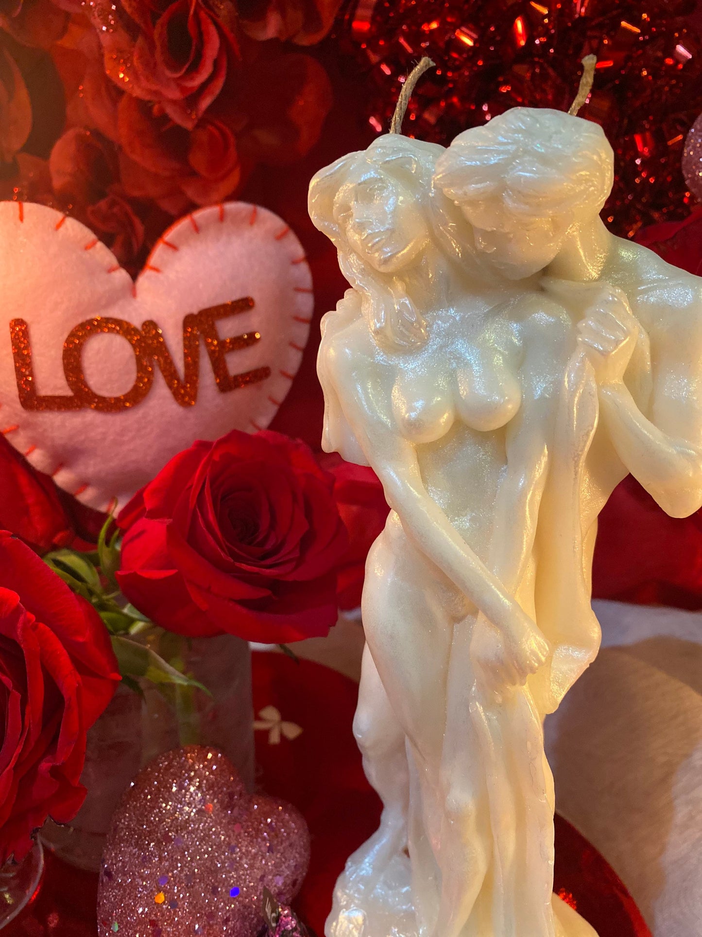 Male & Female Lovers Candle + Adam and Eve + Passion + Binding + Marriage + Friendship + Valentine’s Day + Healing