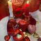 Loadable Apple Candle + Love + Binding + Prosperity + Healing + Santa Muerte