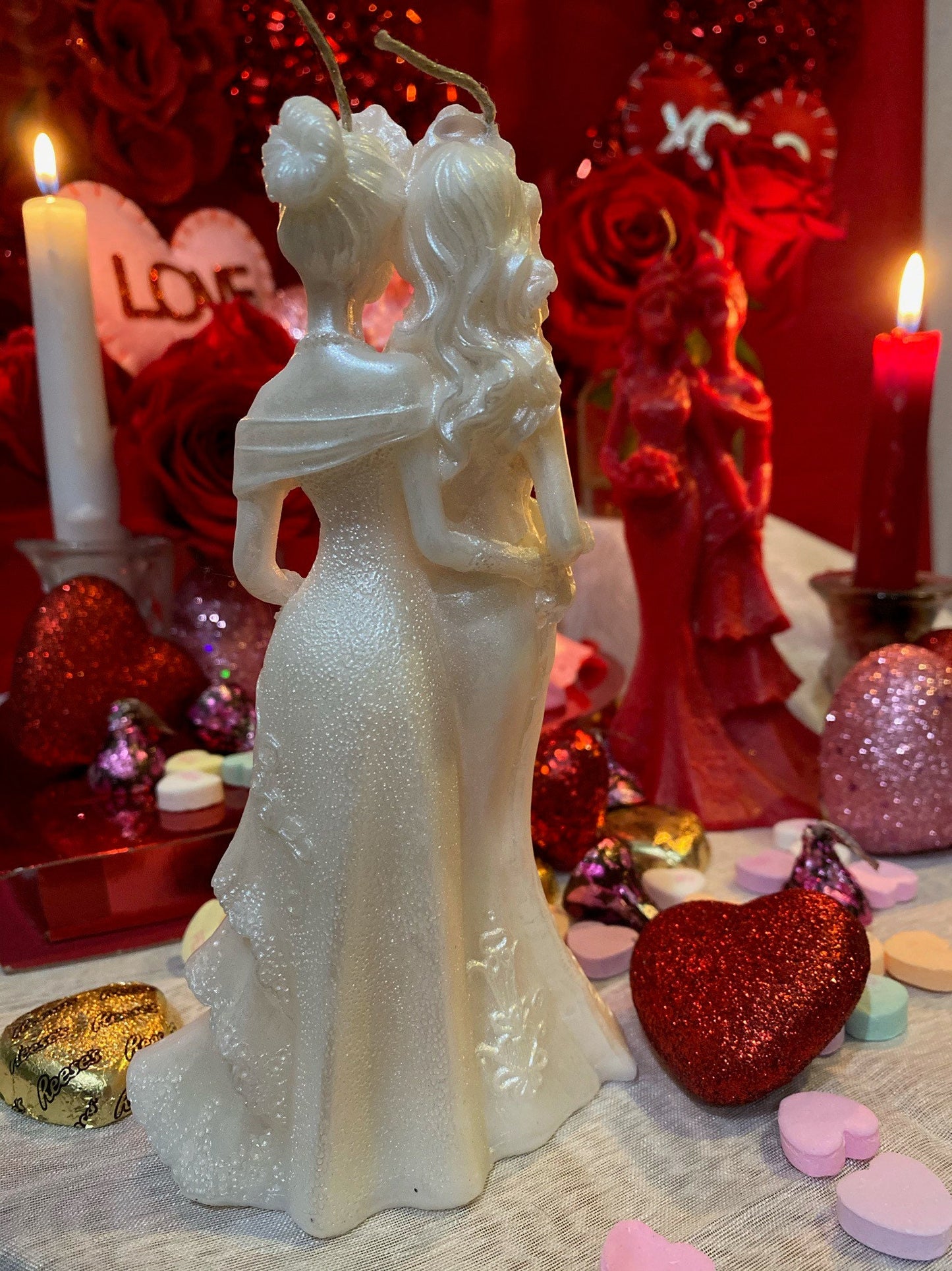 Madam & Eve Lesbian Love Candle + Wives + Marriage + Brides + Friendship